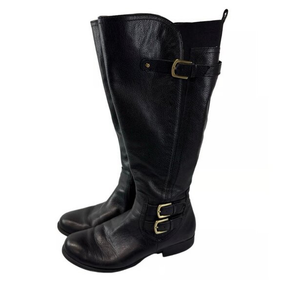 Naturalizer N5 Comfort Johanna Wide Shaft Knee High Riding Boot, Size 9M, Black - Picture 2 of 16